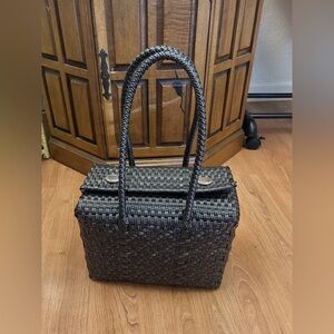 Hand woven Magnet Snap, plastic Bag Made In Mexico